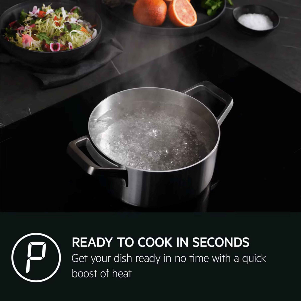 AEG TK85IM00FB 80cm MaxiSense Induction Hob - Black