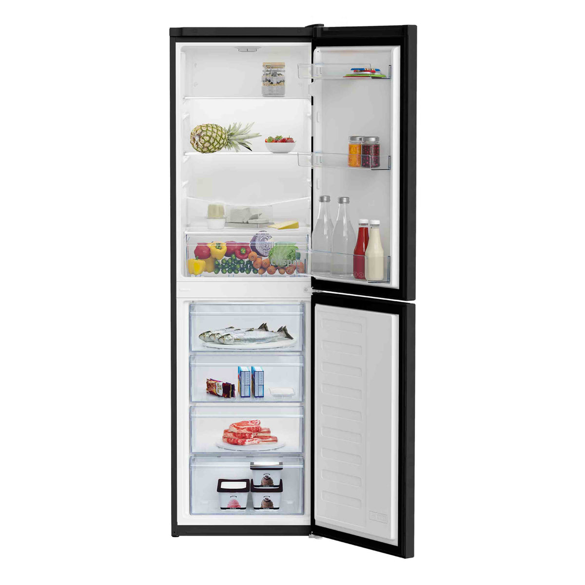 Beko CFG4582B Frost Free Fridge Freezer - Black
