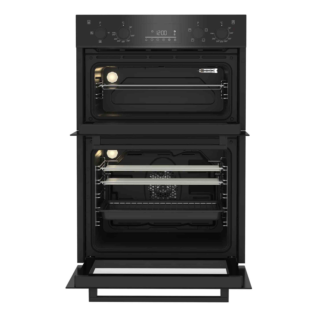 Beko BBDF22300B 90cm Built In Double Fan Oven - Black