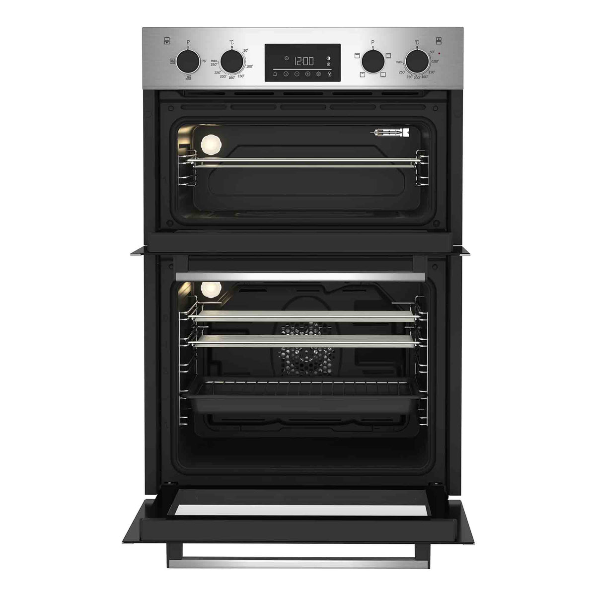 Beko BBDF26300X 90cm Built In Double Fan Oven - Stainless Steel