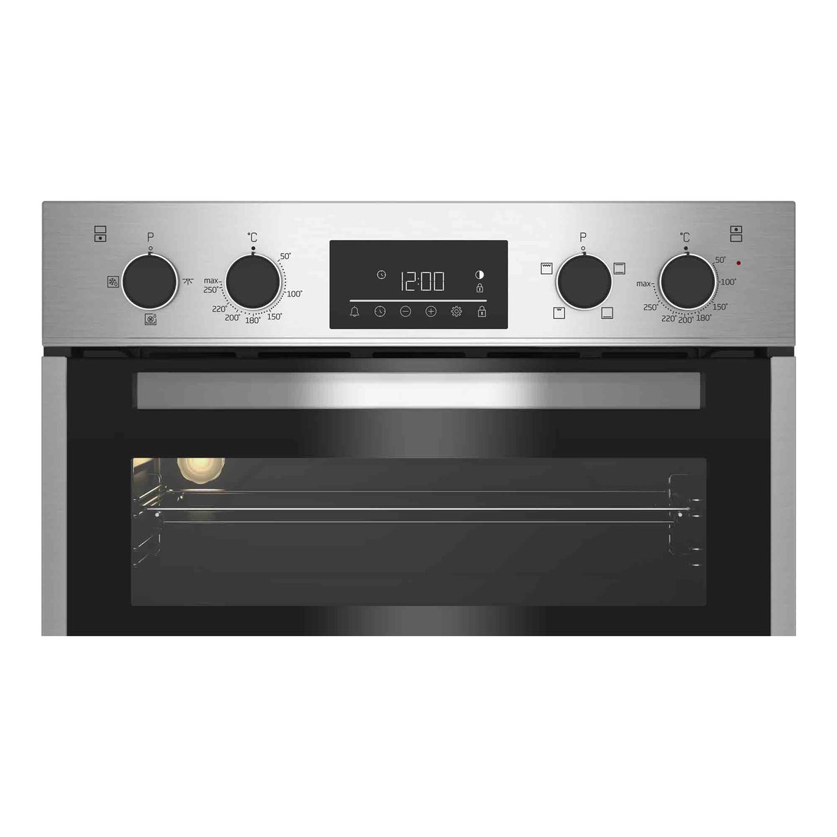 Beko BBDF26300X 90cm Built In Double Fan Oven - Stainless Steel