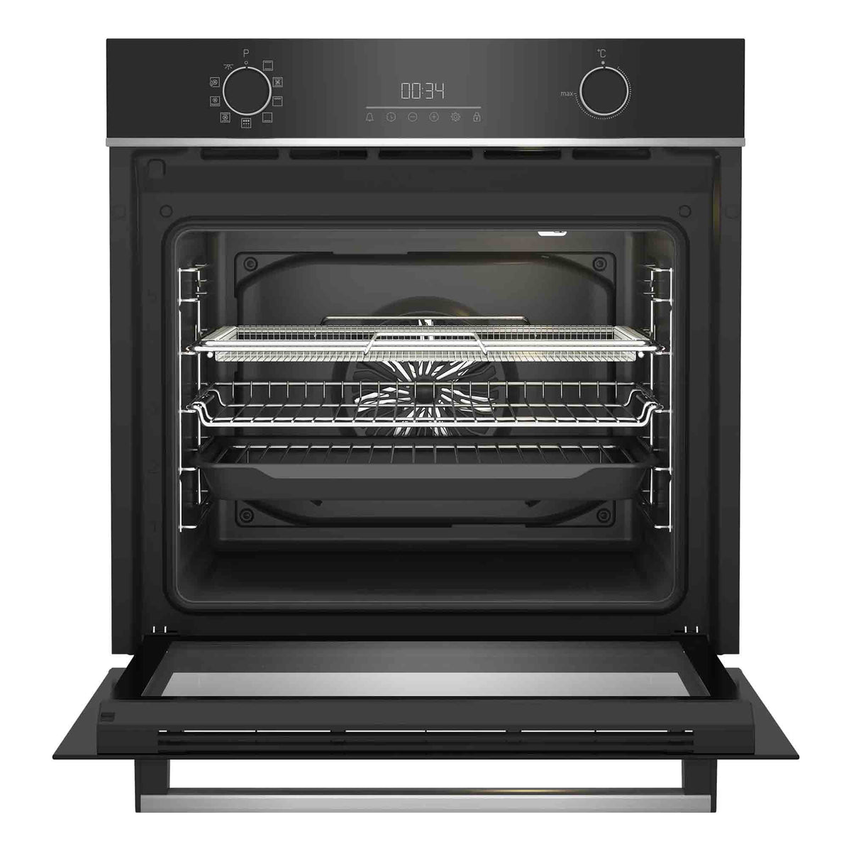 Beko BBIMA13301XMP Single Multifunction Oven Air Fryer Pyro Clean - Black