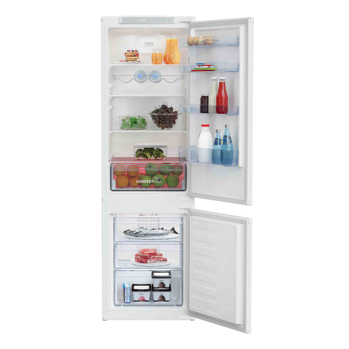 Beko BCFD4V73 Integrated 70/30 Frost Free Fridge Freezer with HarvestFresh