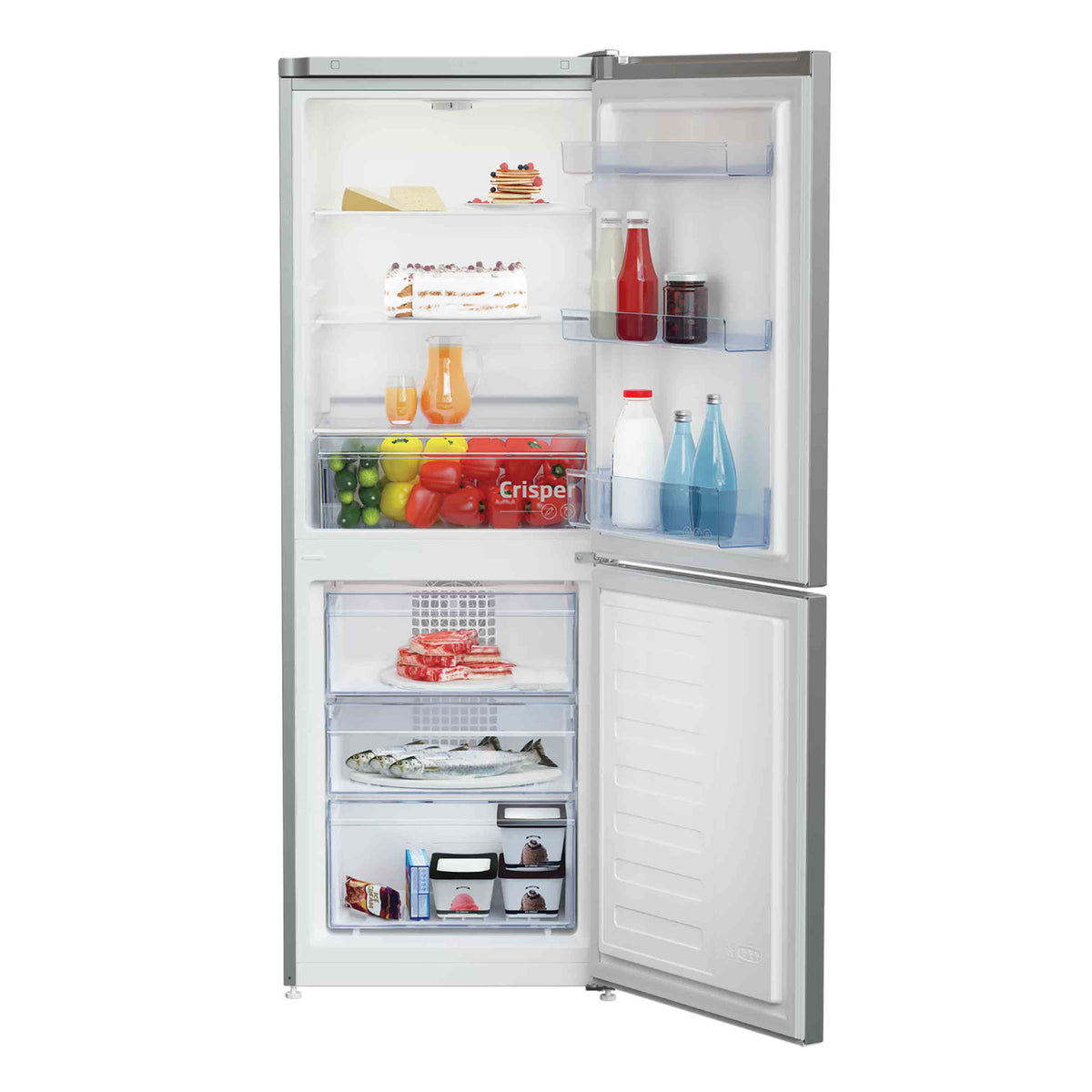 Beko CFG4552S Frost Free Fridge Freezer - Silver