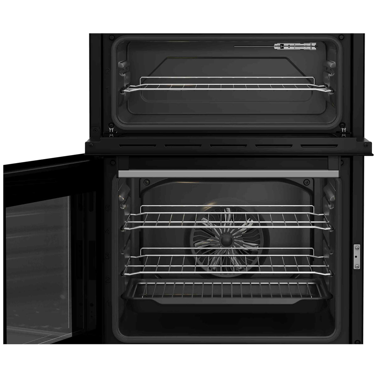 Beko EDC6731S 60cm Ceramic Double Oven Cooker - Silver