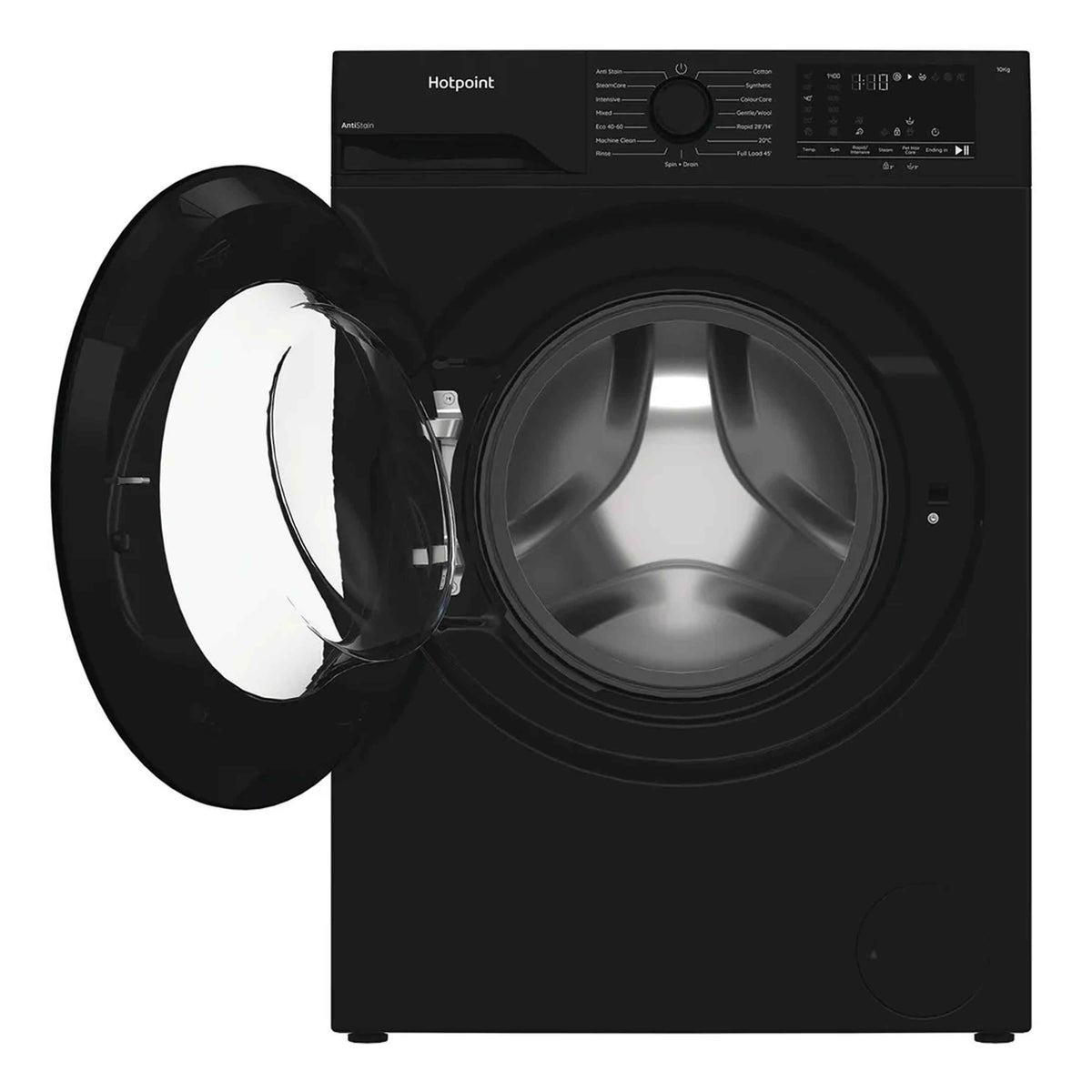 Hotpoint H101BANTISTAINUK AntiStain 10kg 1400 Spin Washing Machine – Black
