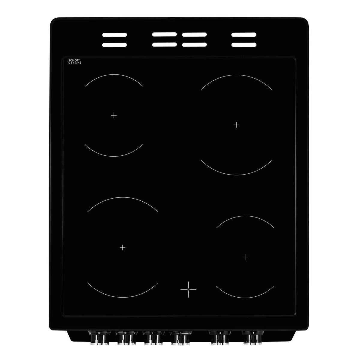 Beko KDVC563AK 50cm Double Oven Ceramic Hob Cooker - Black