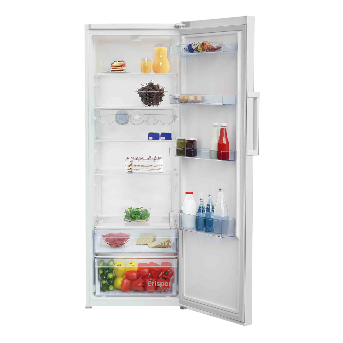 Beko LSP4671W Freestanding Tall Larder Fridge - White