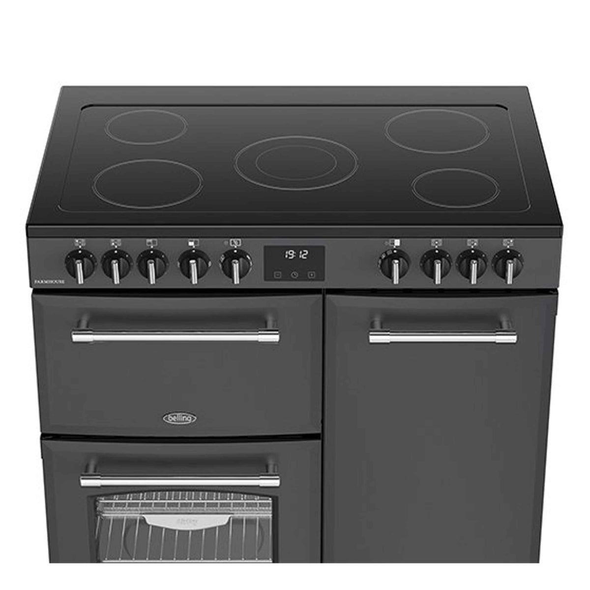 Belling FH90EANT Farmhouse All Electric 90cm Range Cooker - Anthracite