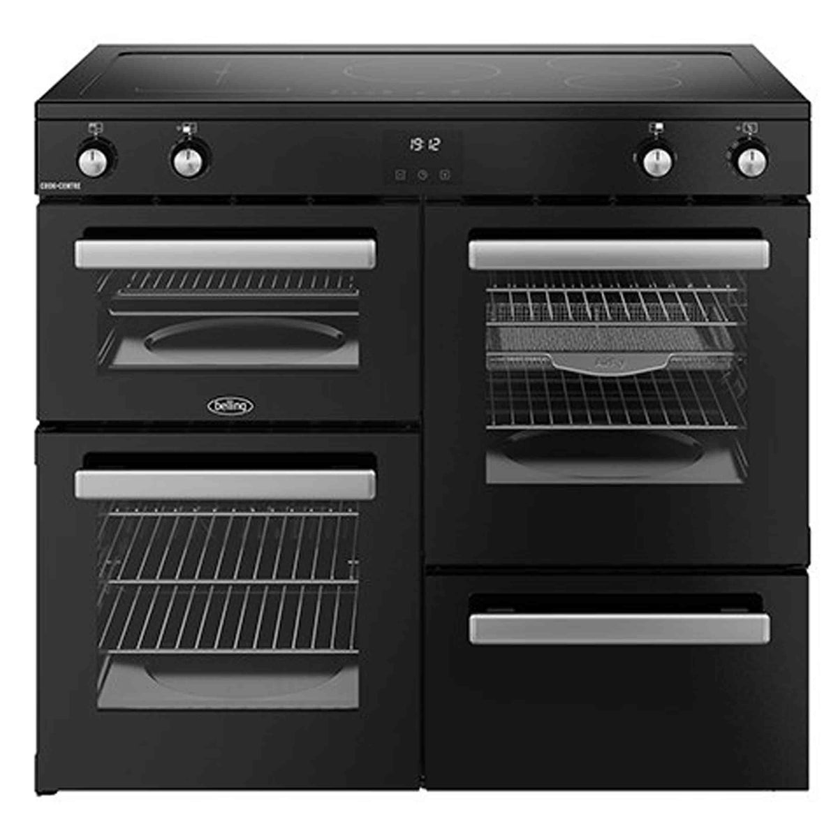 Belling CC100EiBLK Cookcentre Induction 100cm Range Cooker - Black