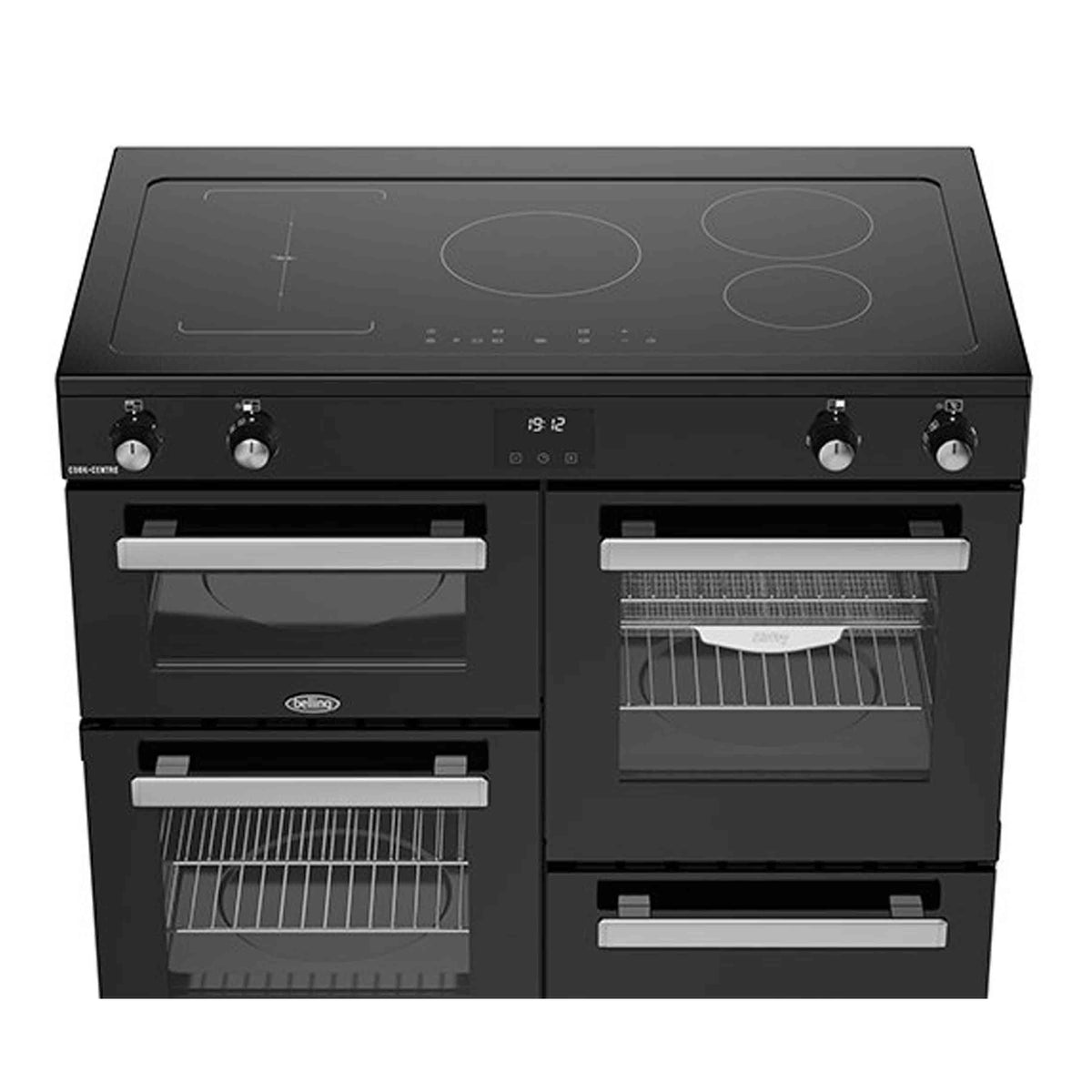 Belling CC100EiBLK Cookcentre Induction 100cm Range Cooker - Black