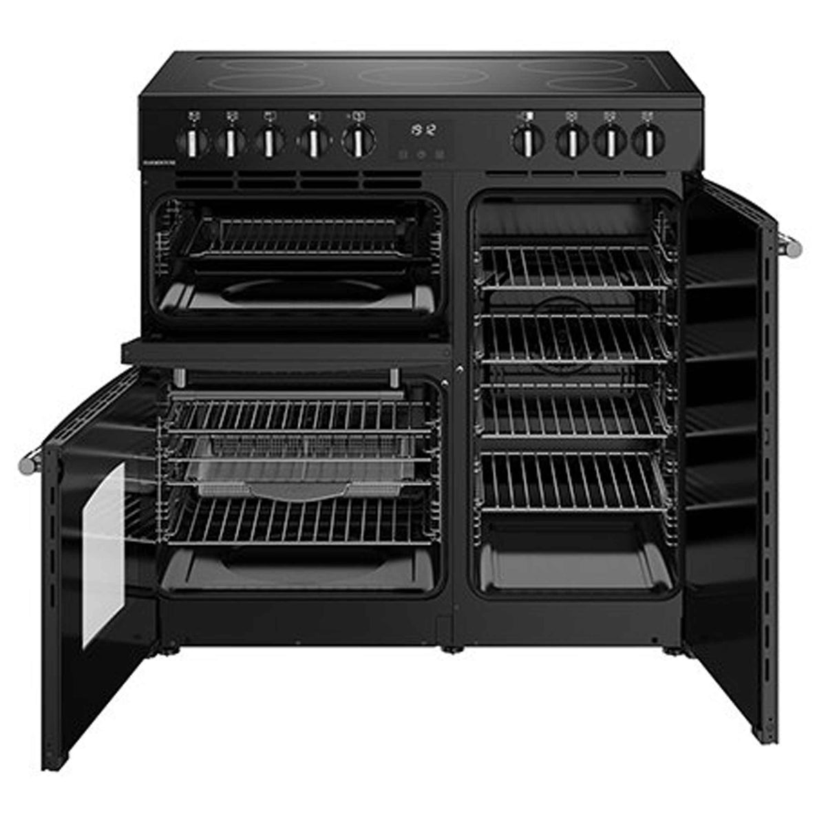 Belling FH90EBLK Farmhouse All Electric 90cm Range Cooker - Black
