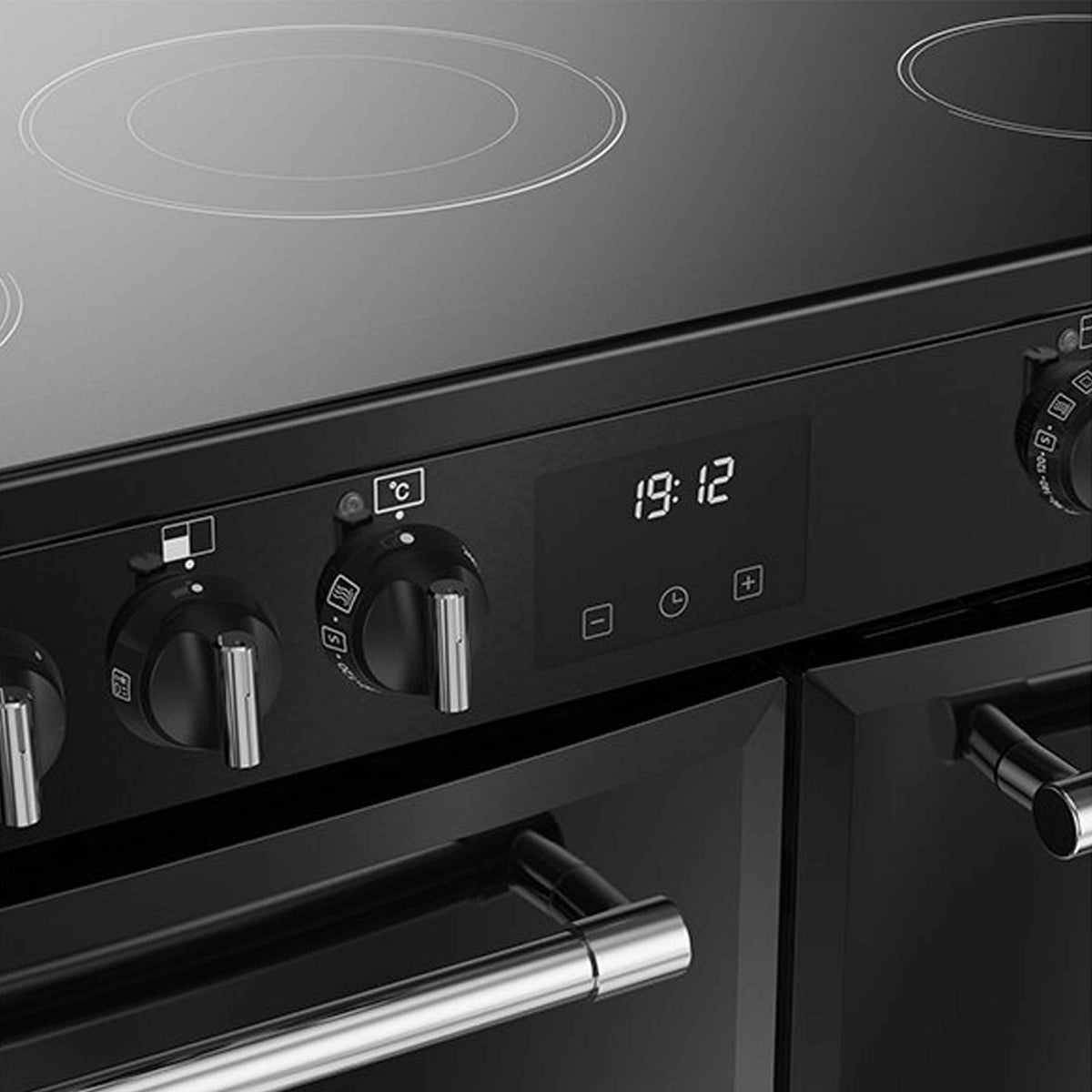 Belling FH90EBLK Farmhouse All Electric 90cm Range Cooker - Black