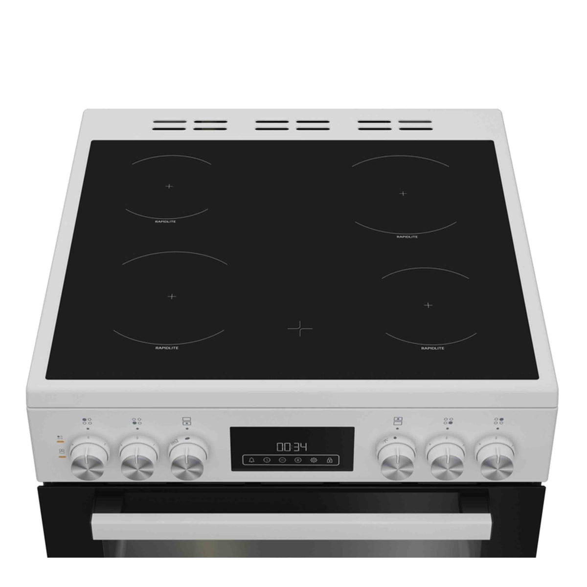 Blomberg HKRN651W 60cm Double Oven Cooker with Vitroceramic Hob - White