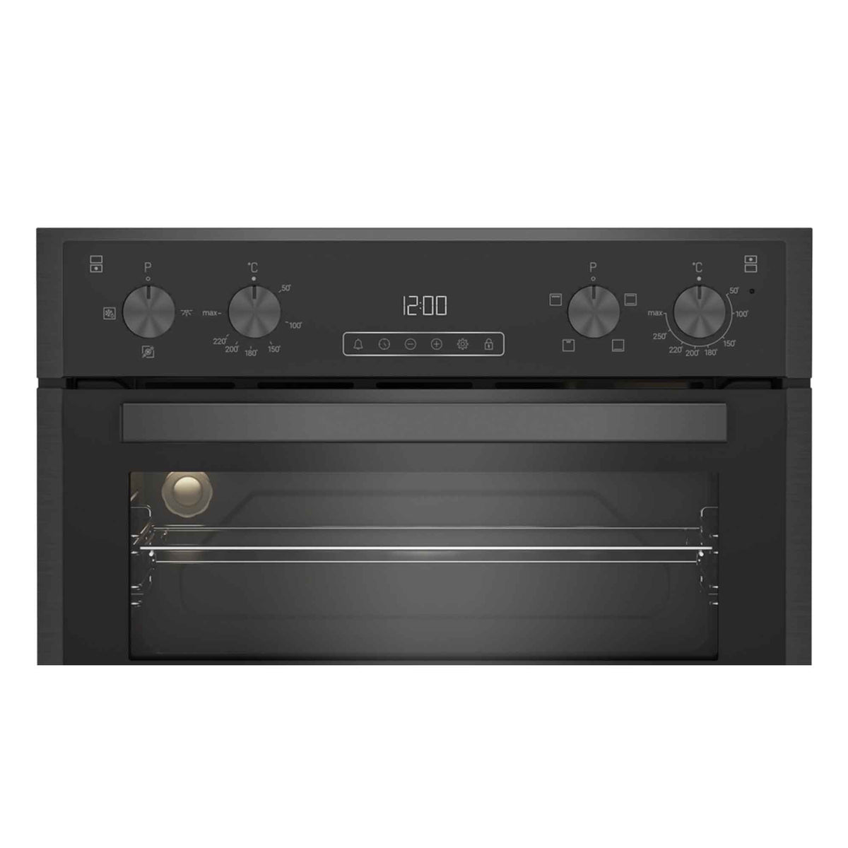 Blomberg RODN9202DX Built-In Double Oven - Dark Steel