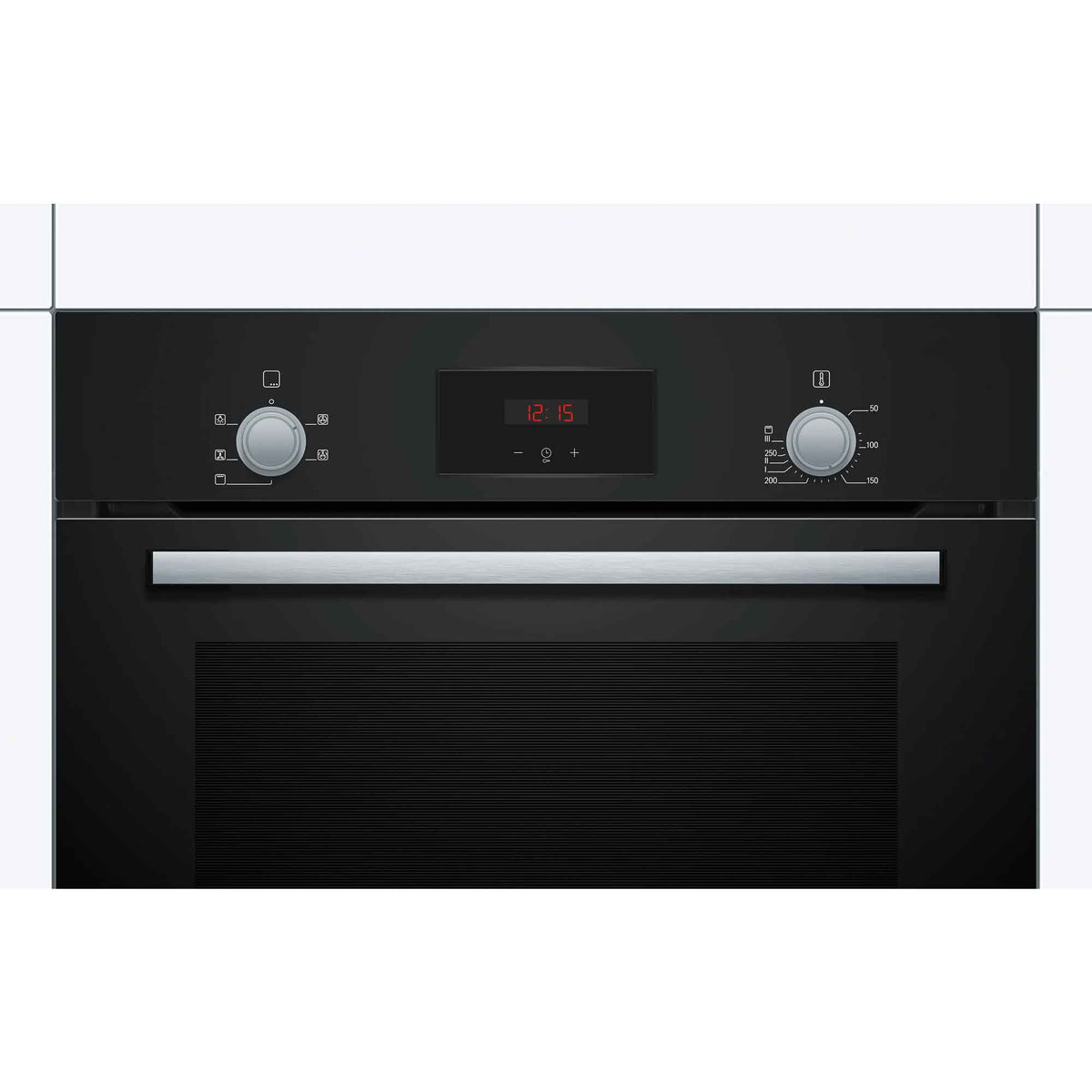 Bosch HHF113BA0B Serie 2 Built-In Single Fan Oven - Black