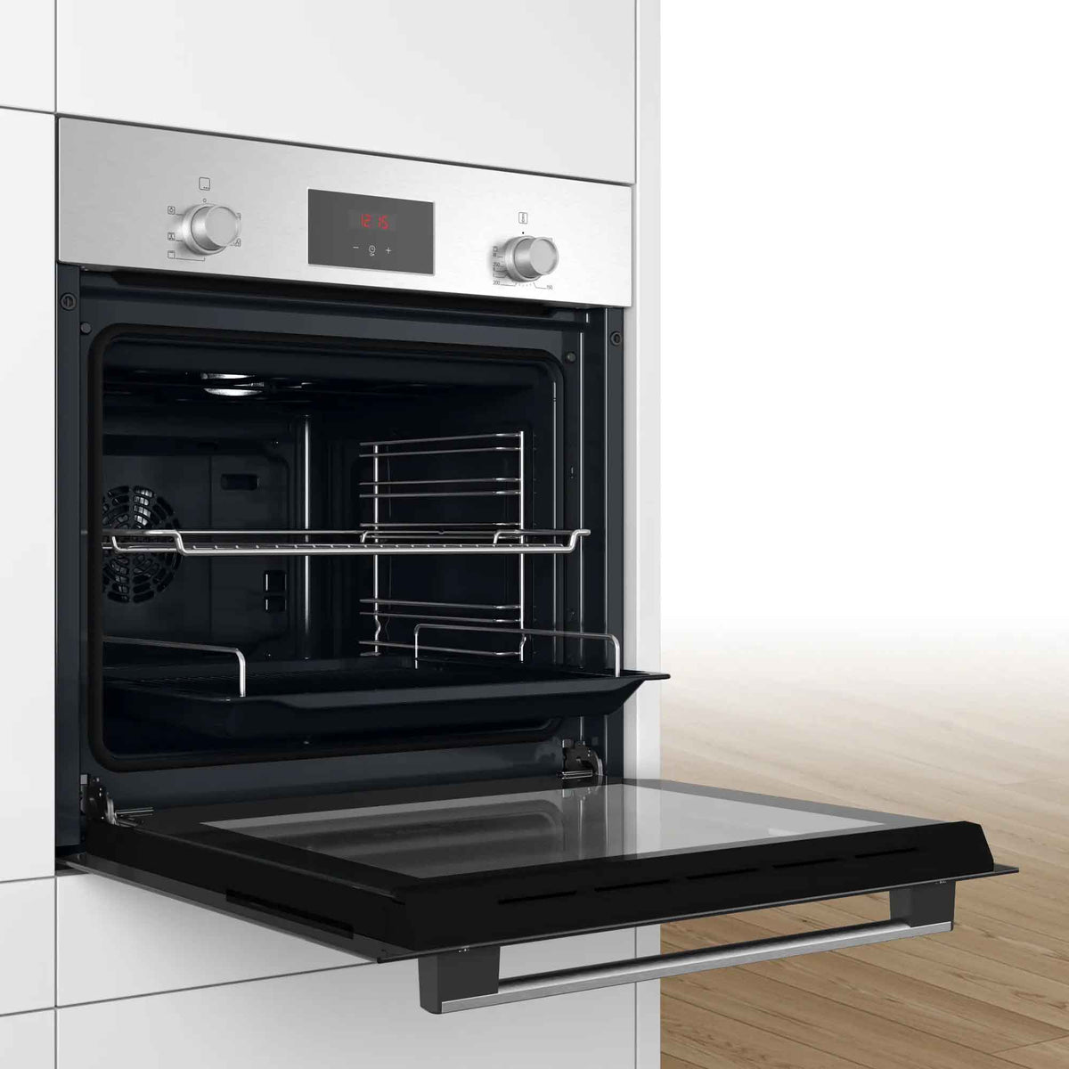 Bosch HHF113BR0B Serie 2 Built-In Single Fan Oven - Stainless Steel