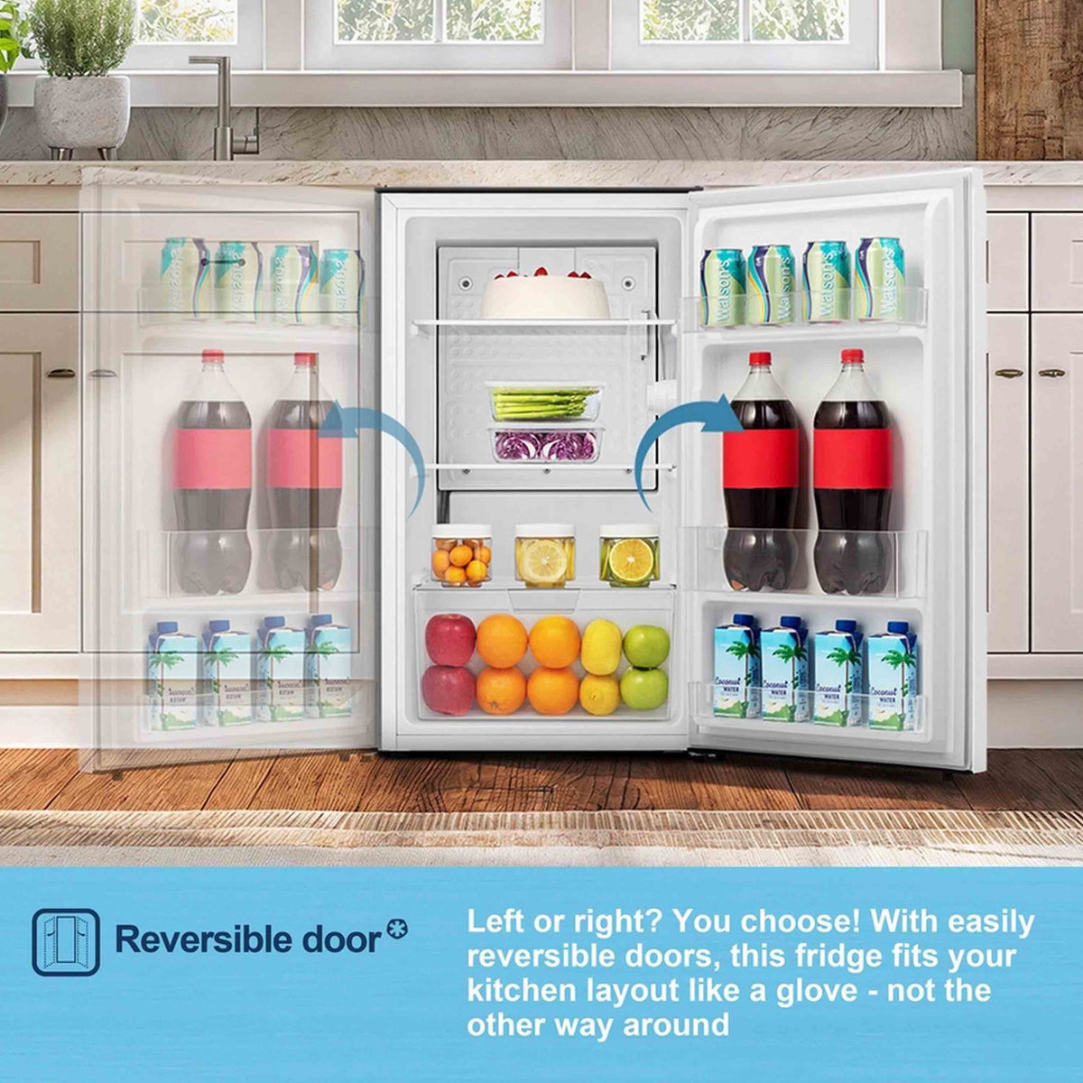 Fridgemaster MUL4892E Undercounter Larder Fridge - White
