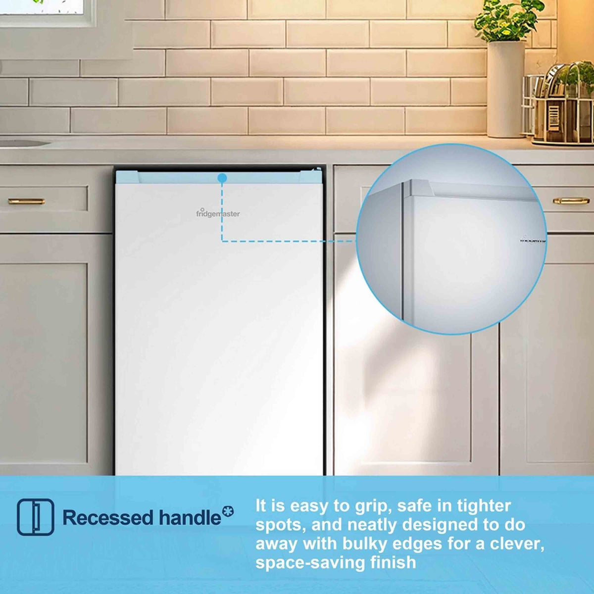 Fridgemaster MUR4894E 47.5cm Undercounter Fridge – White