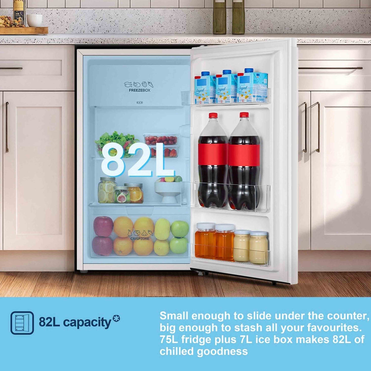 Fridgemaster MUR4894E 47.5cm Undercounter Fridge – White