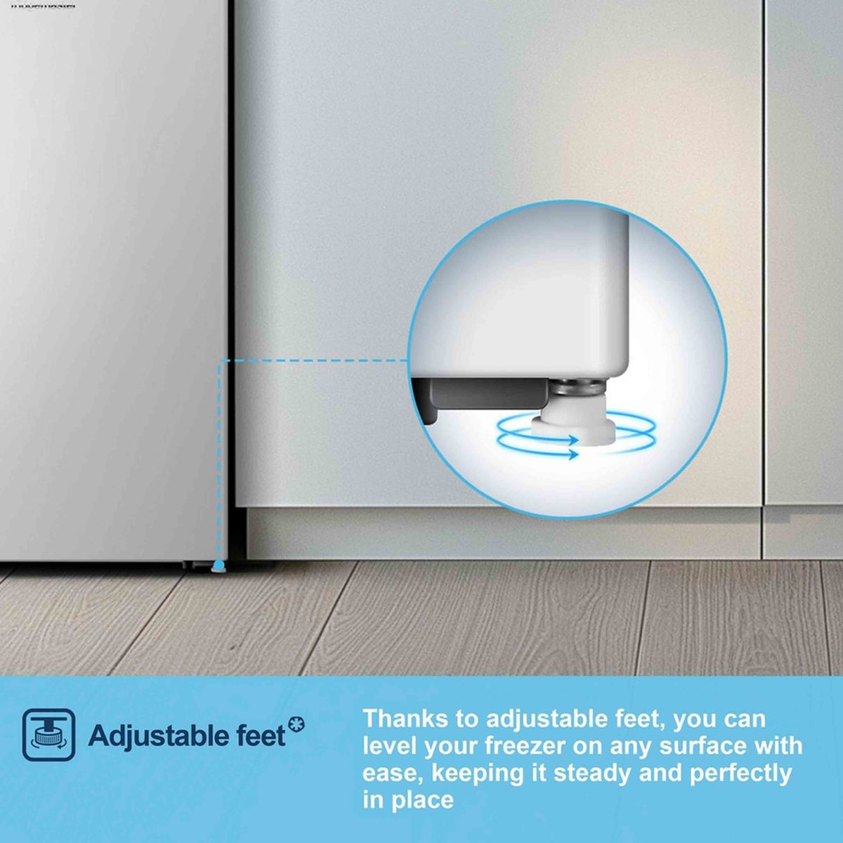 Fridgemaster MUZ4860E Undercounter Freezer 47.5cm - White