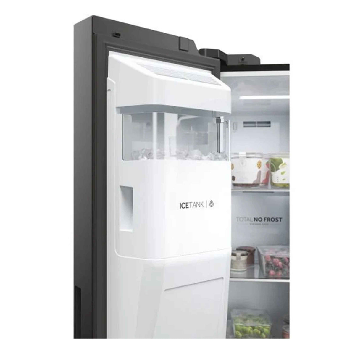Haier HSW79F18DIPT Series 7 American Fridge Freezer - Slate Black