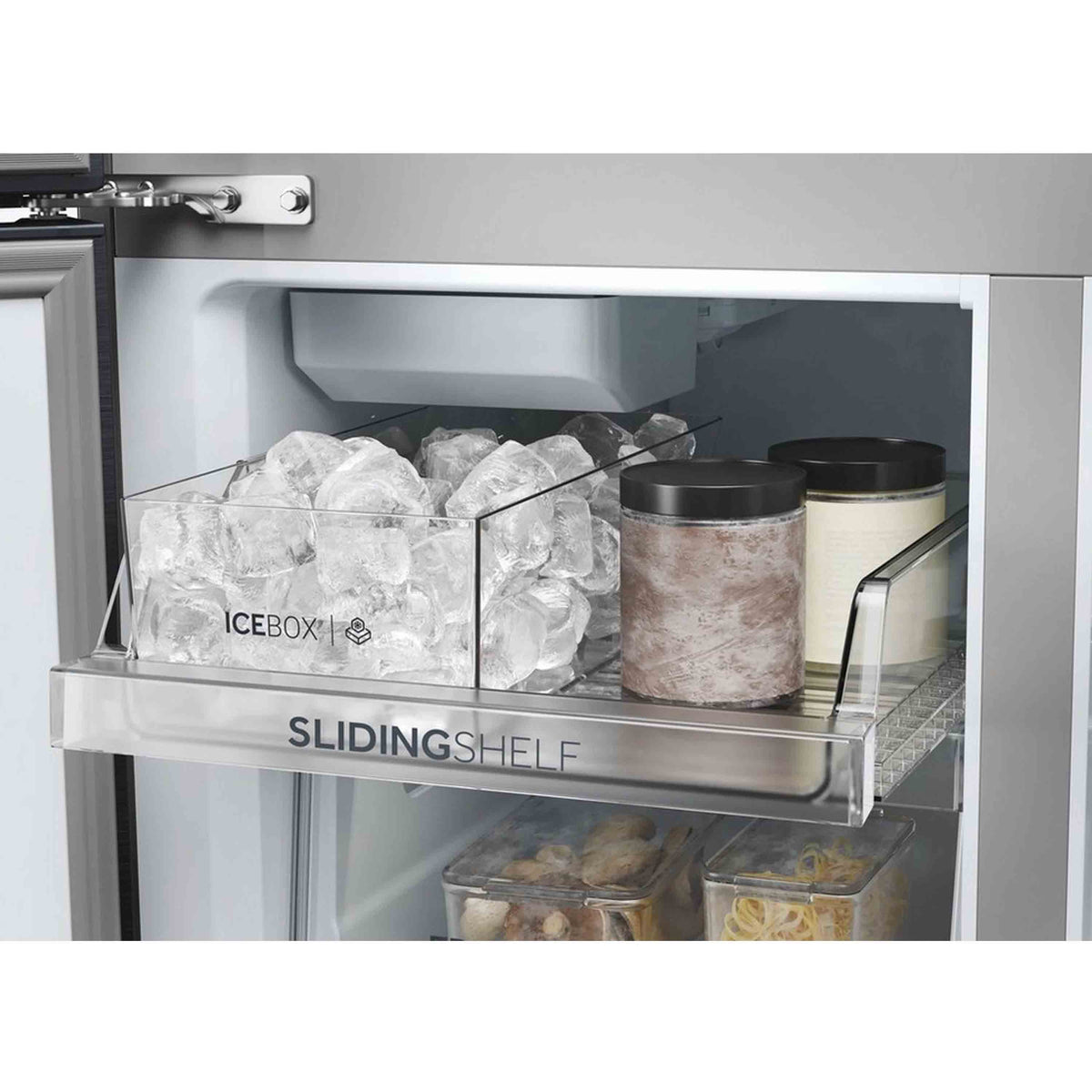 Haier HCR5919EHMB Multi Door Frost Free American Fridge Freezer - Brushed Black