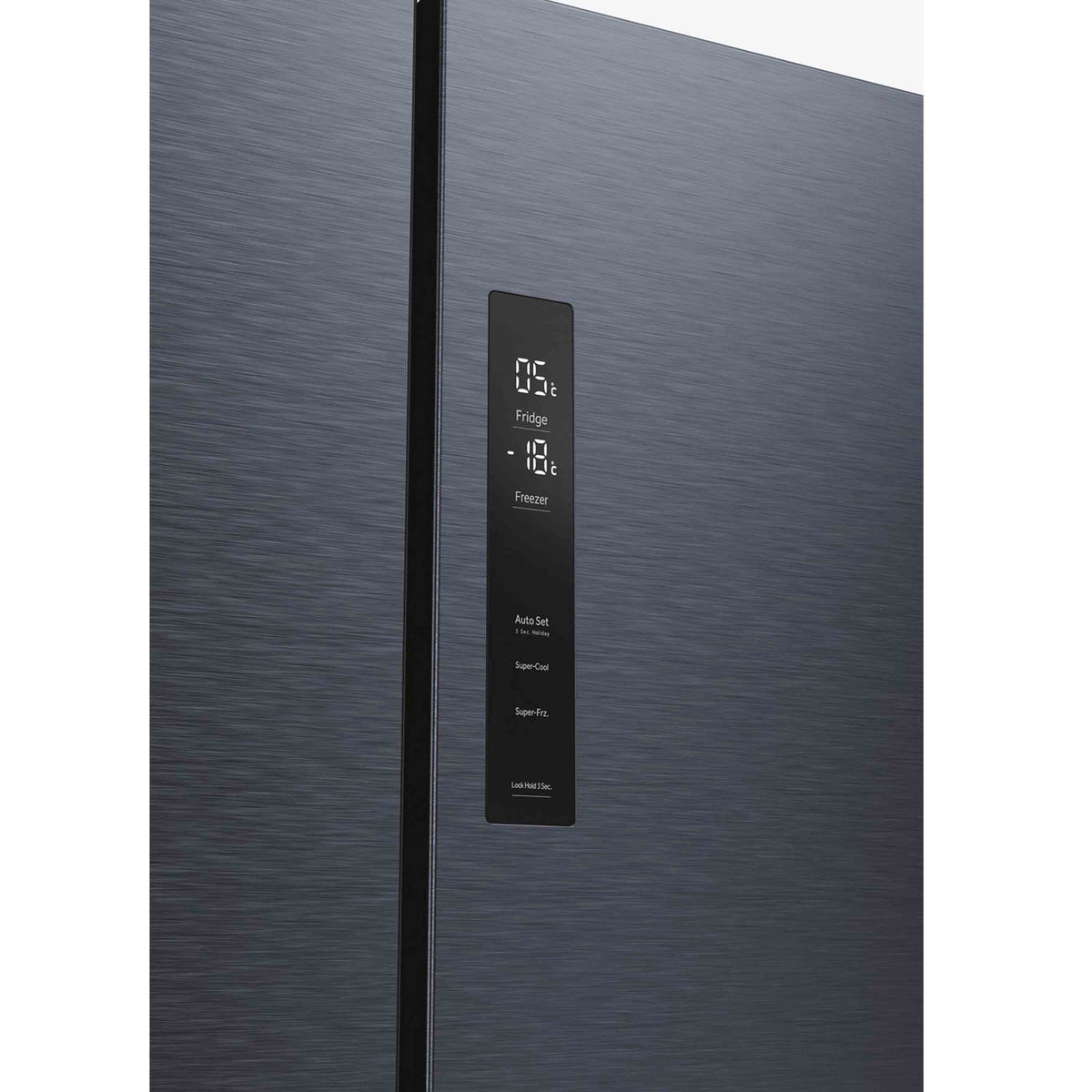 Haier HCR5919EHMB Multi Door Frost Free American Fridge Freezer - Brushed Black