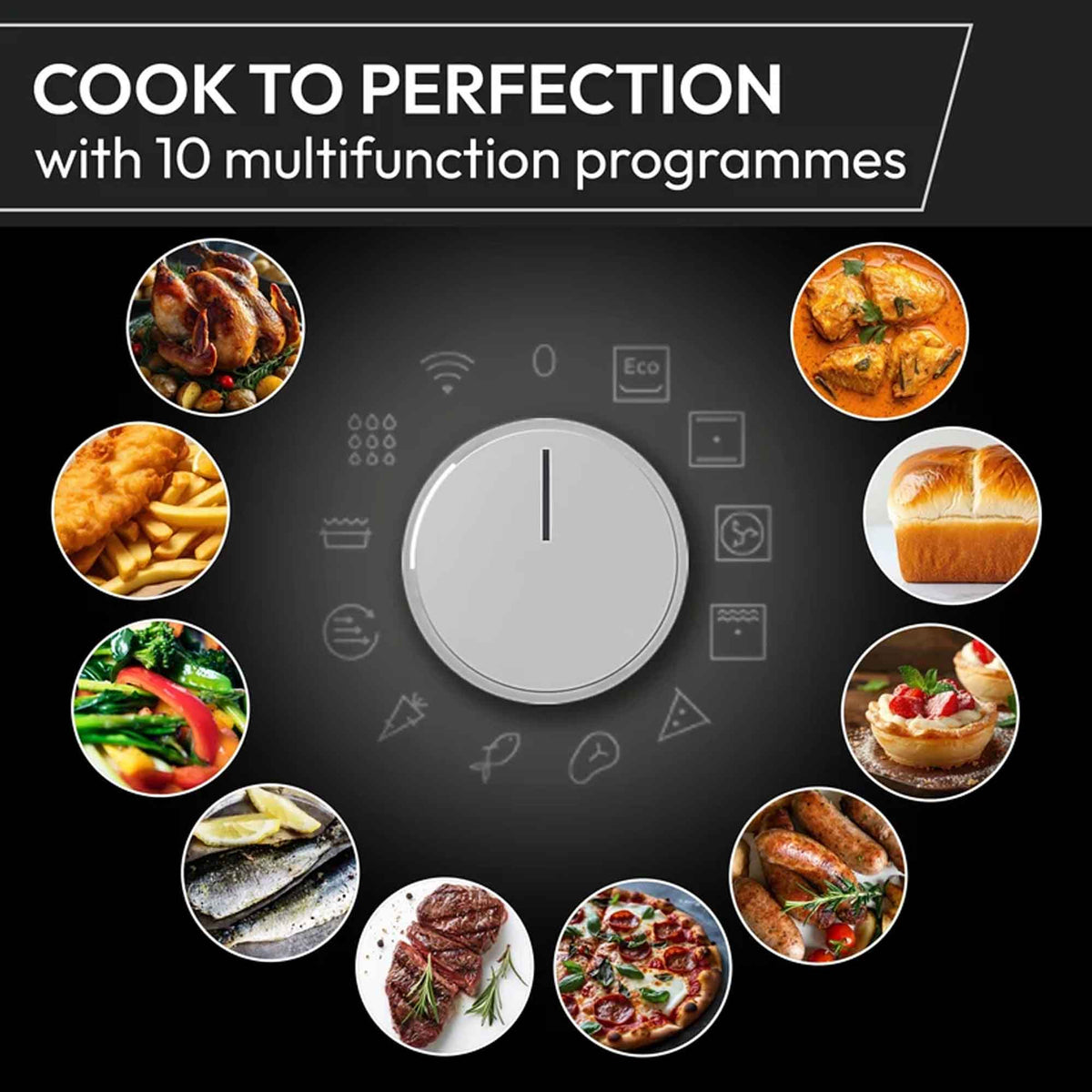 Hoover HO6H5B3HTX Single Multifunction Oven 78L - Stainless Steel