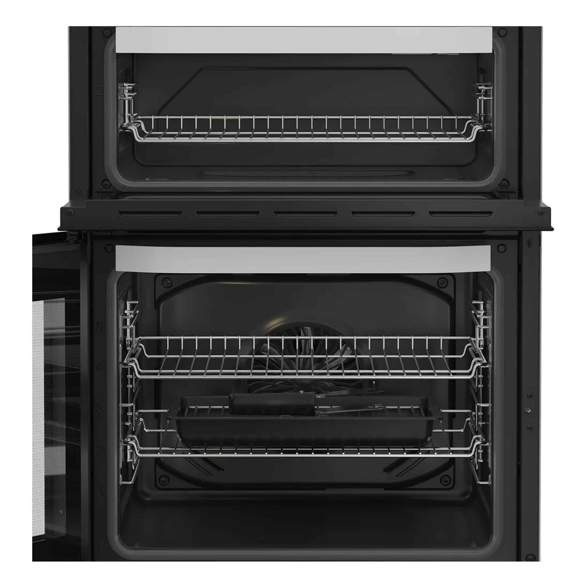 Hotpoint HDE6VDW 60cm Double Oven Electric Cooker Ceramic Hob - White