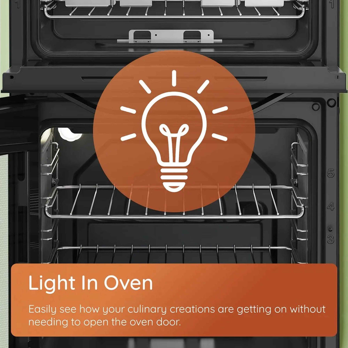 Hotpoint HDE6VDW 60cm Double Oven Electric Cooker Ceramic Hob - White