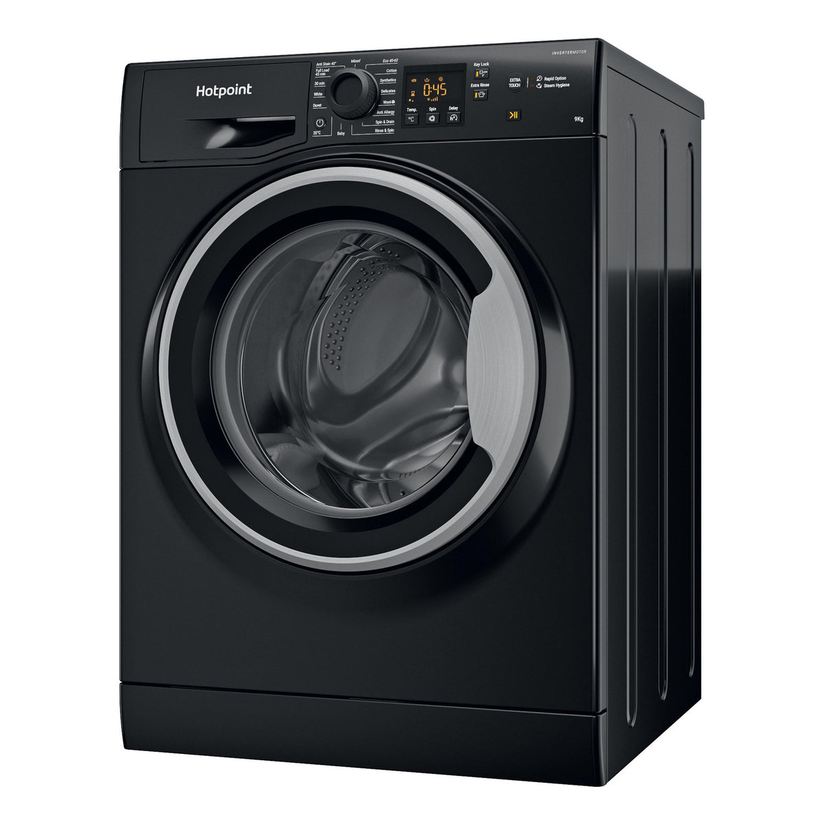 Hotpoint NSWF946BSUK 9Kg 1400 Spin Washing Machine - Black