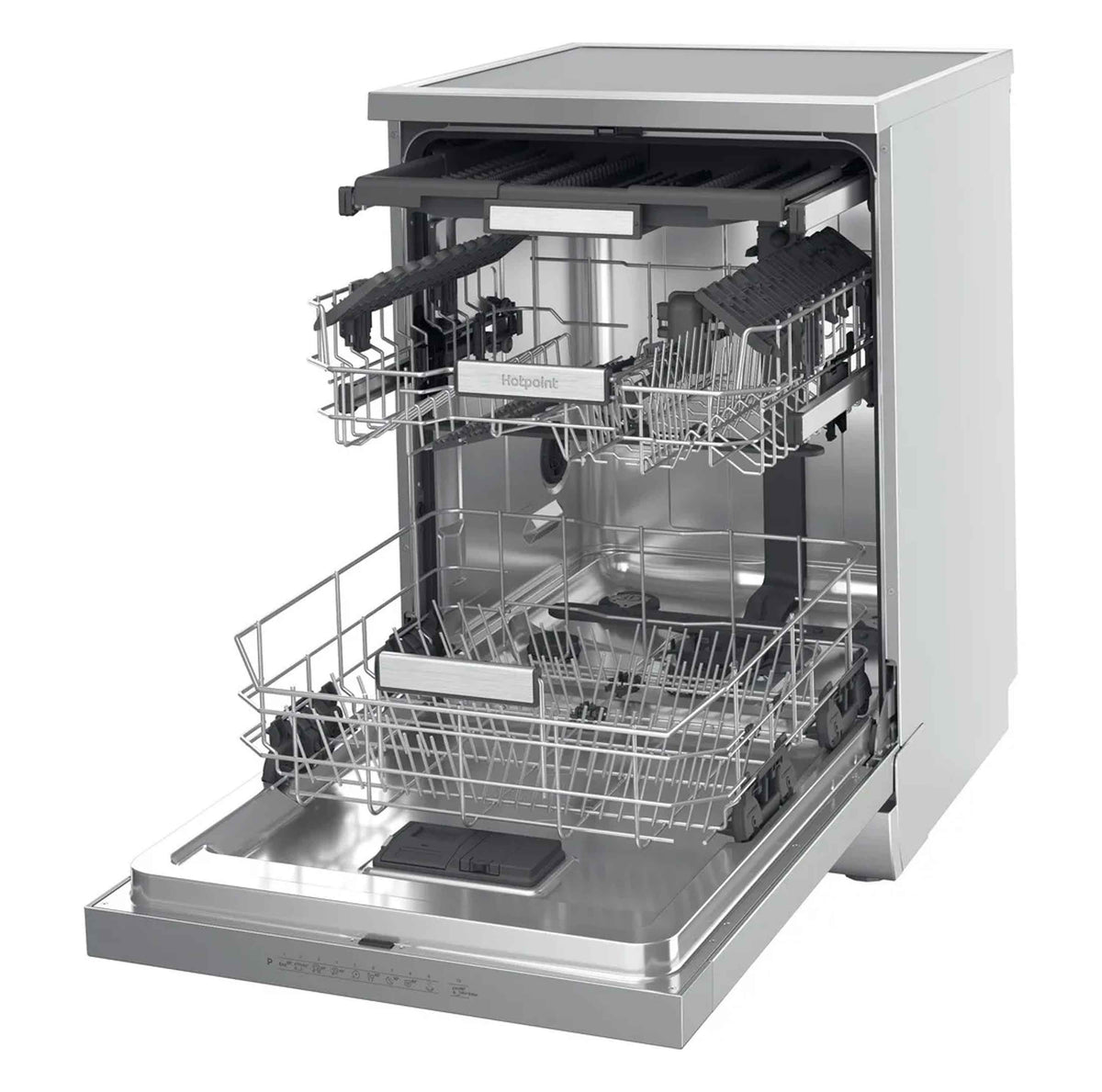 Hotpoint H7FHP43XUK Freestanding 15 Place Dishwasher - Stainless Steel