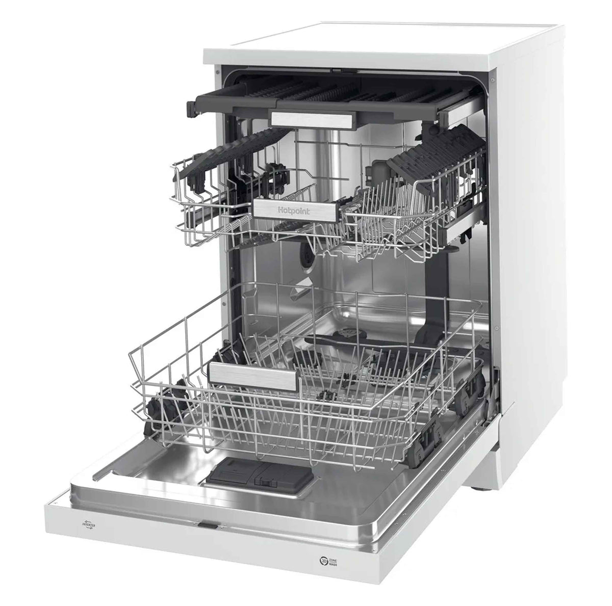 Hotpoint H7FHS41UK Freestanding 15 Place Setting Dishwasher - White