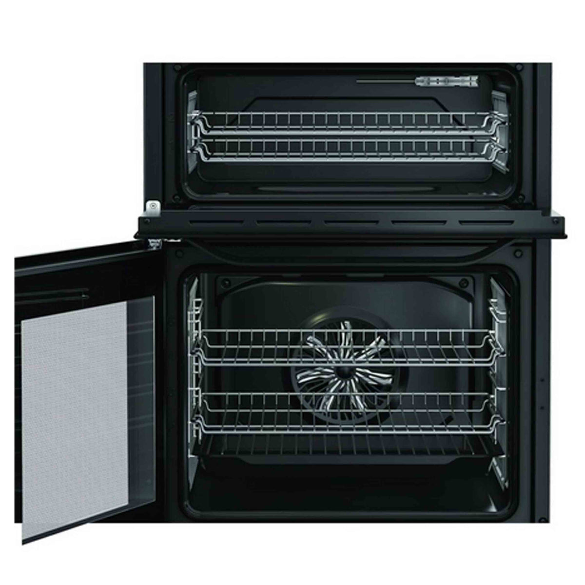 Hotpoint HDE6VDC2B1 60cm Double Oven Electric Cooker - Black