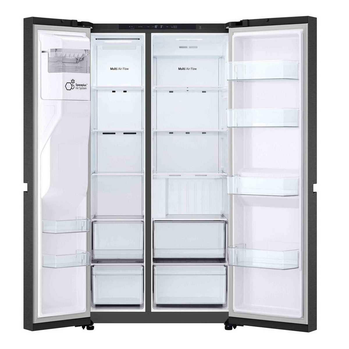 LG GSLC40EPPE Total No Frost American Fridge Freezer - Matte Black
