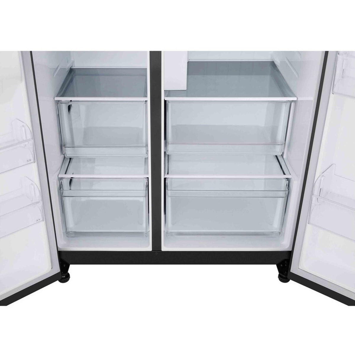 LG GSLC40EPPE Total No Frost American Fridge Freezer - Matte Black