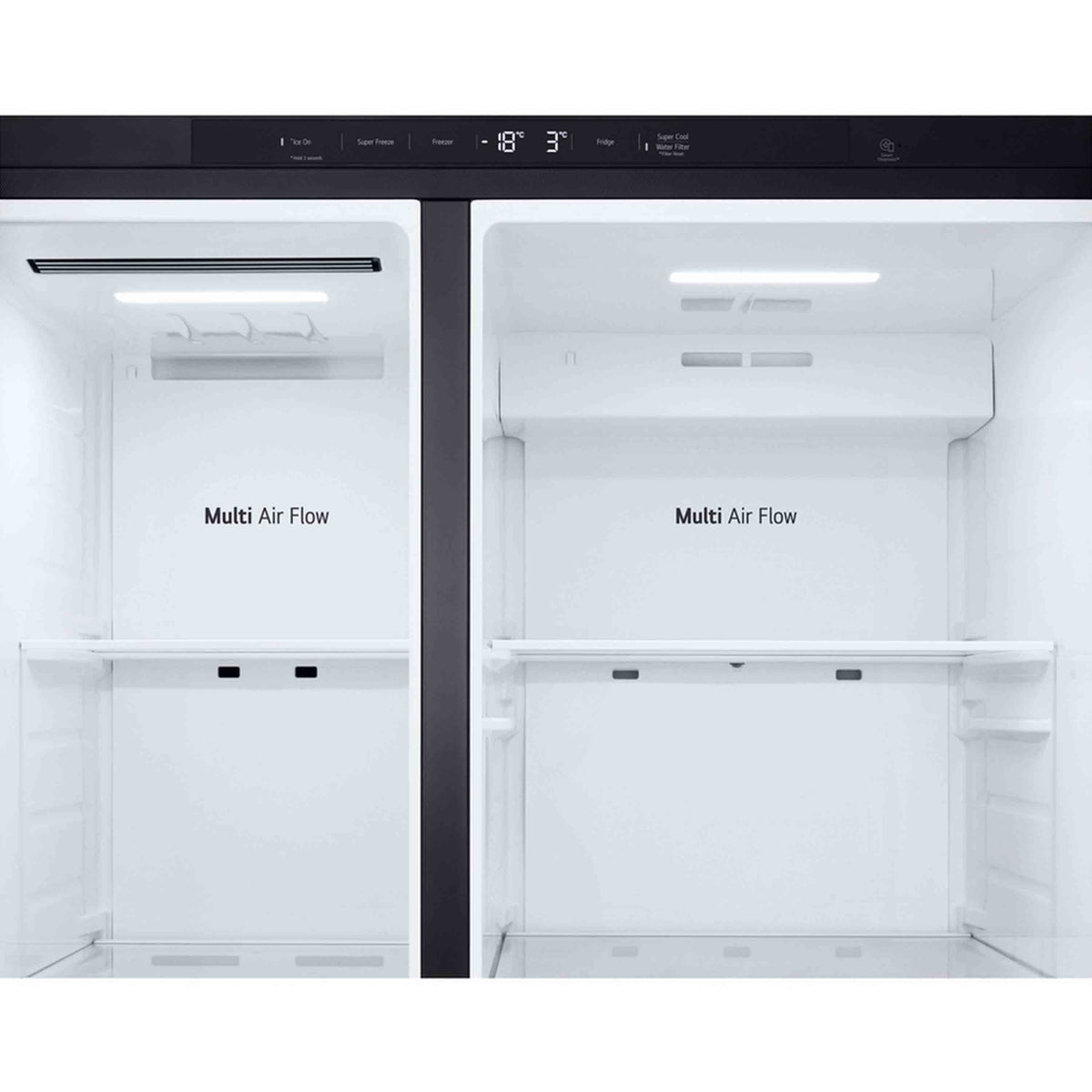 LG GSLC40EPPE Total No Frost American Fridge Freezer - Matte Black