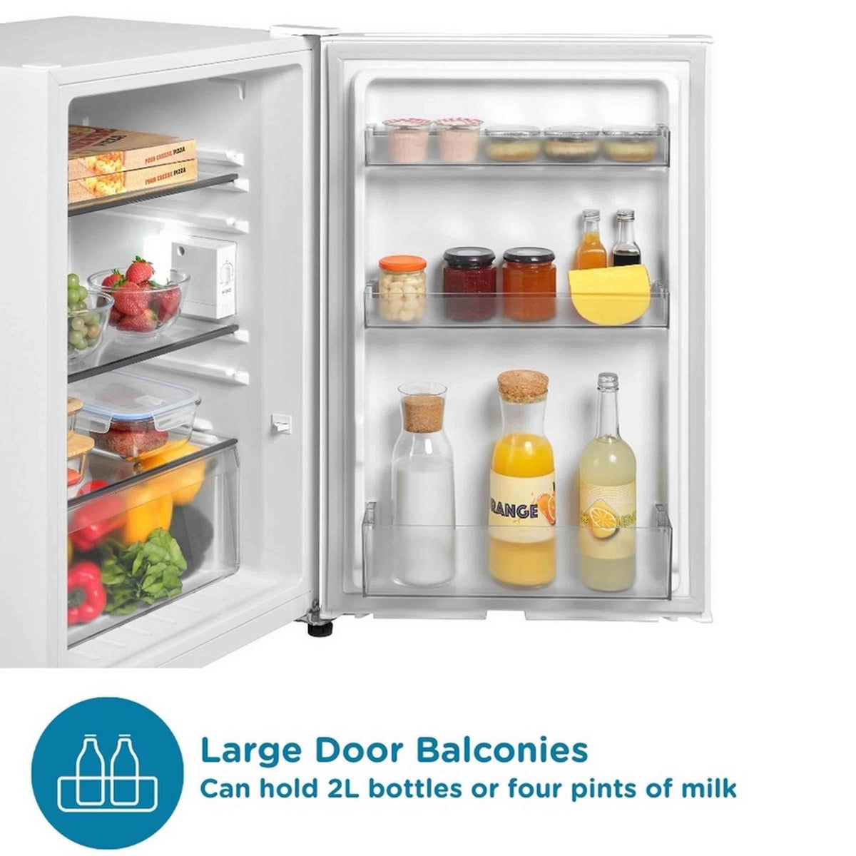 Sensis RFUCF01L54EW 55cm Undercounter Larder Fridge - White