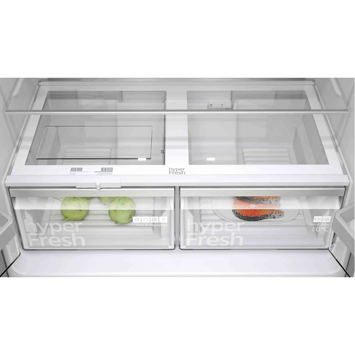 Siemens KF96NAXEAG IQ300 French Door American Fridge Freezer - Black Stainless Steel