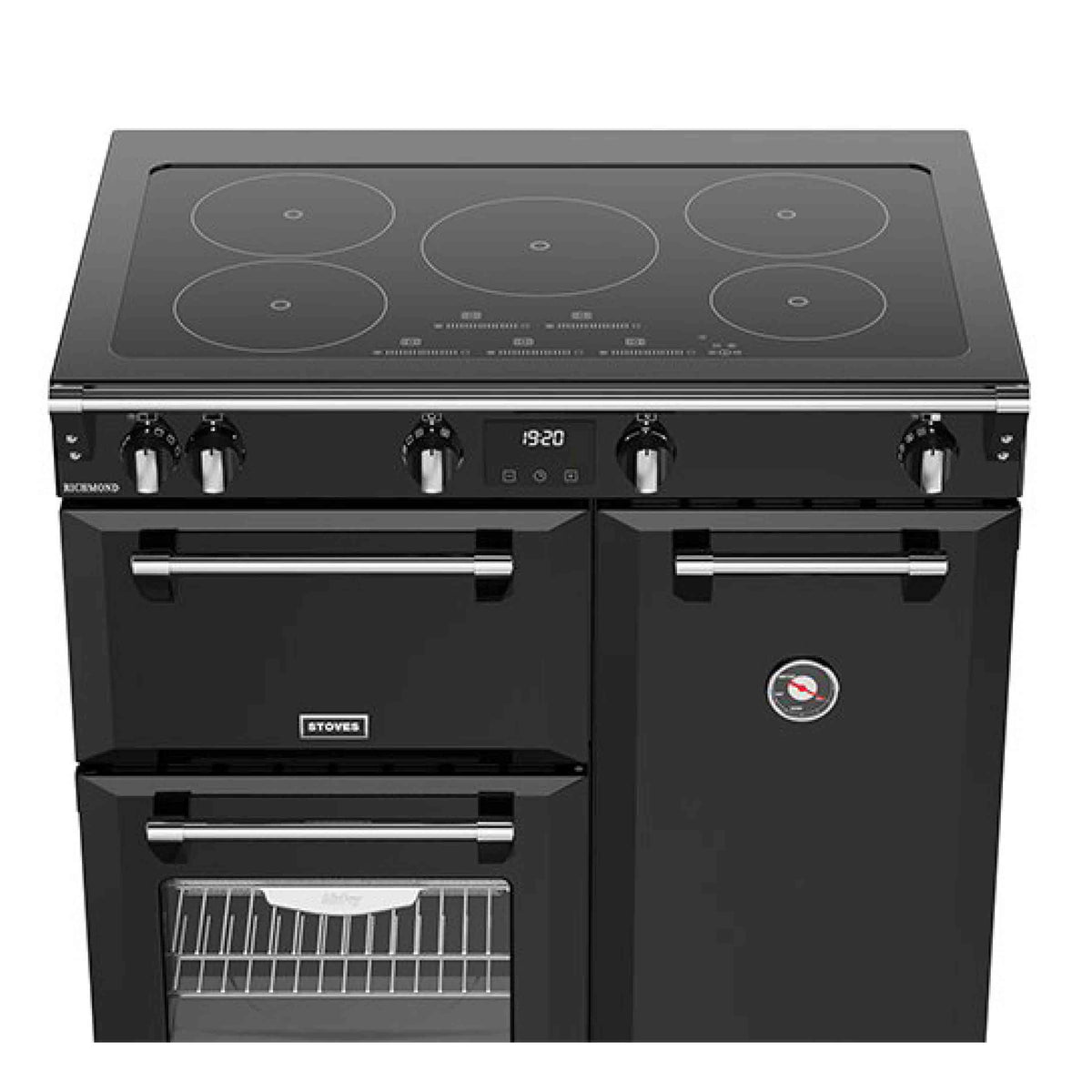 Stoves Richmond RD90EiTCHBLK Induction with Airfry 90cm Range Cooker - Black
