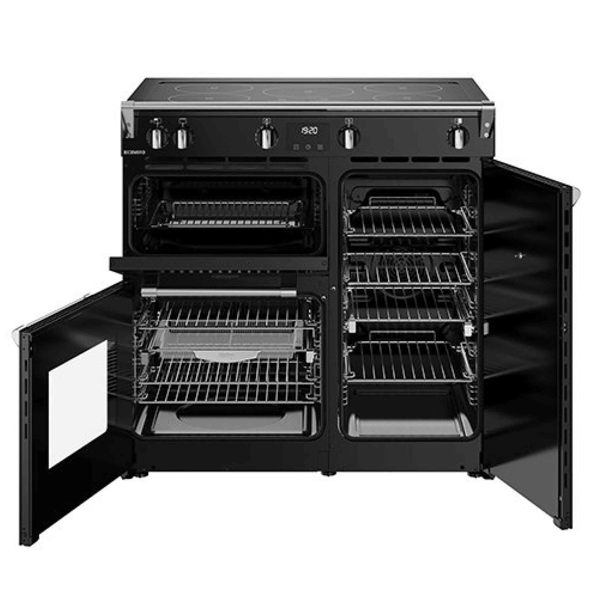 Stoves Richmond RD90EiTCHBLK Induction with Airfry 90cm Range Cooker - Black