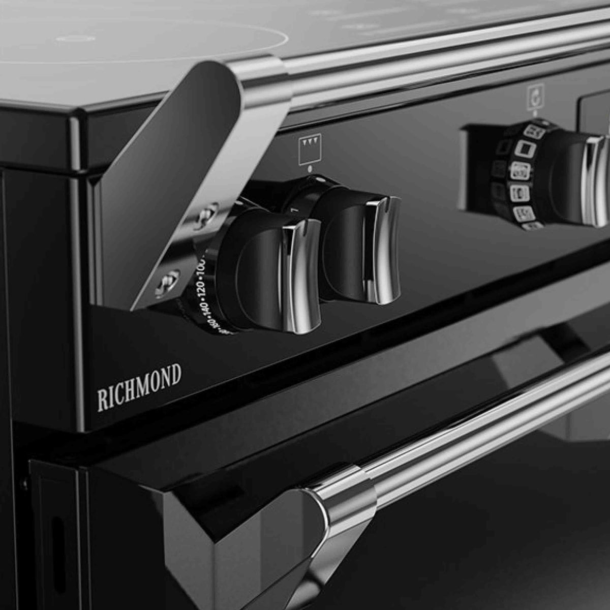 Stoves Richmond RD90EiTCHBLK Induction with Airfry 90cm Range Cooker - Black