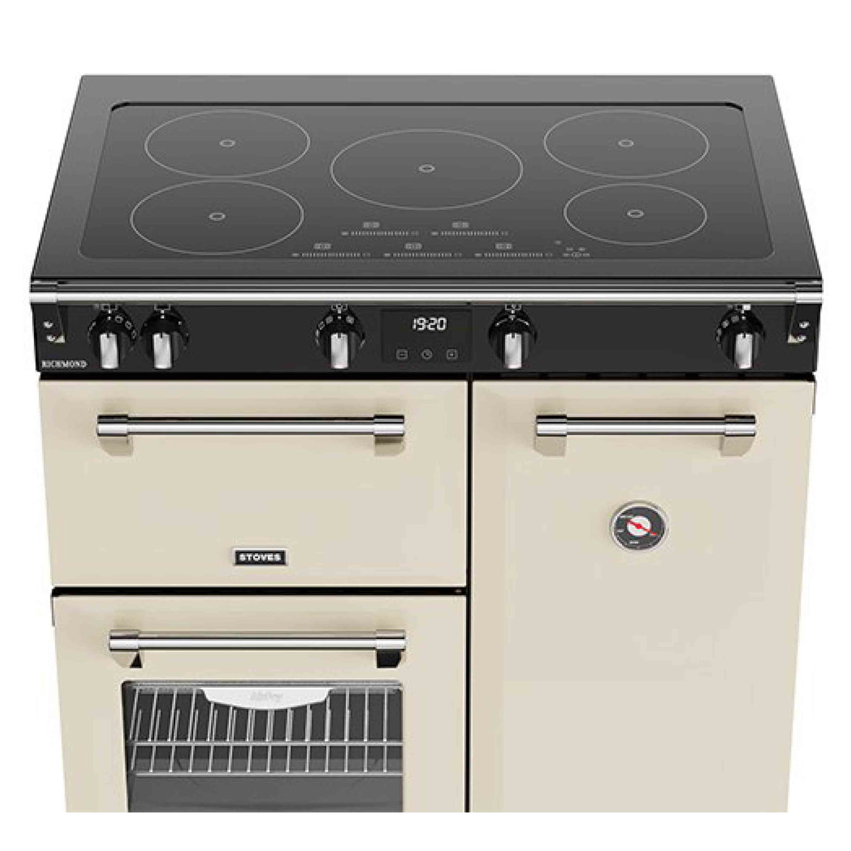 Stoves Richmond RD90EiTCHCRM Induction with Airfry 90cm Range Cooker - Cream
