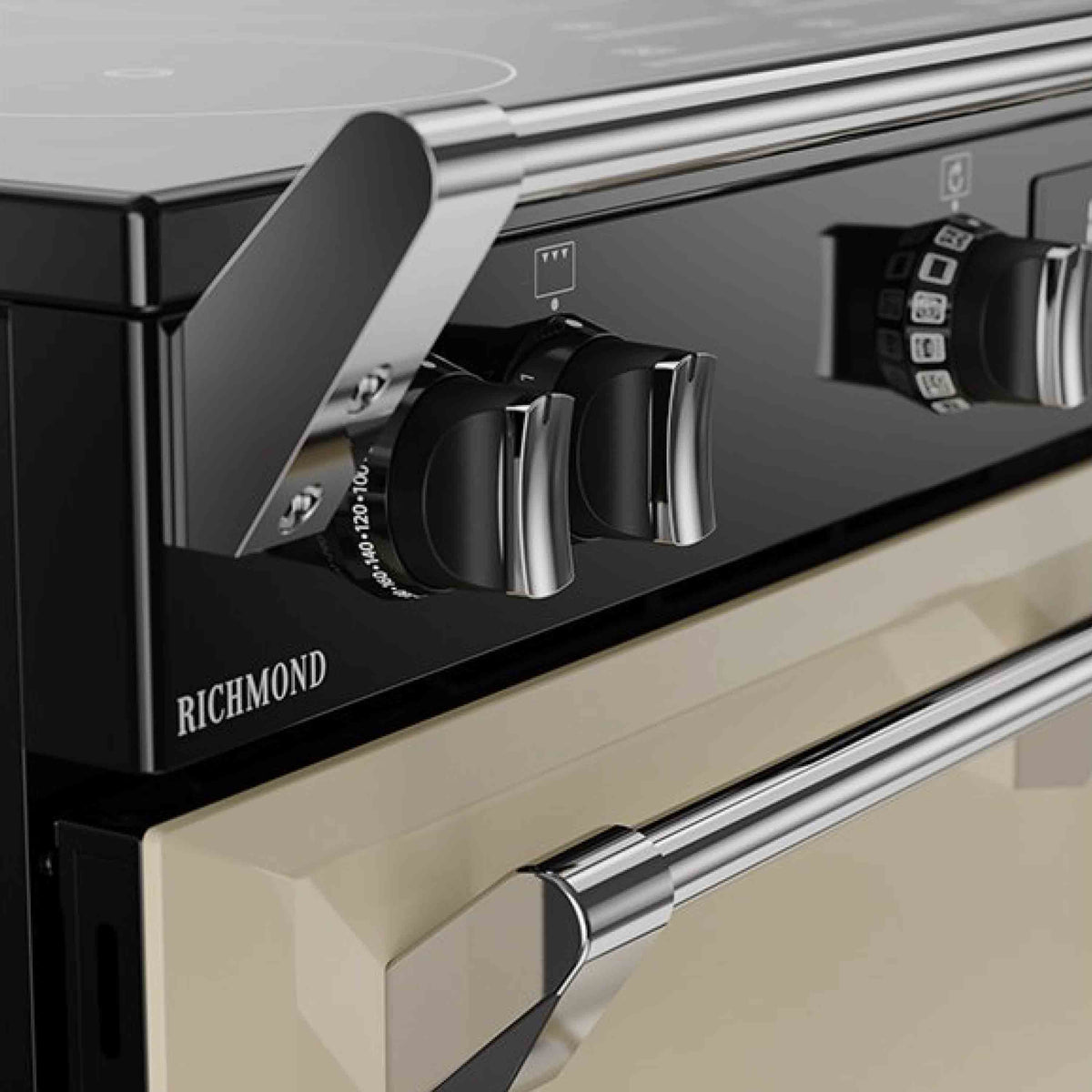 Stoves Richmond RD90EiTCHCRM Induction with Airfry 90cm Range Cooker - Cream