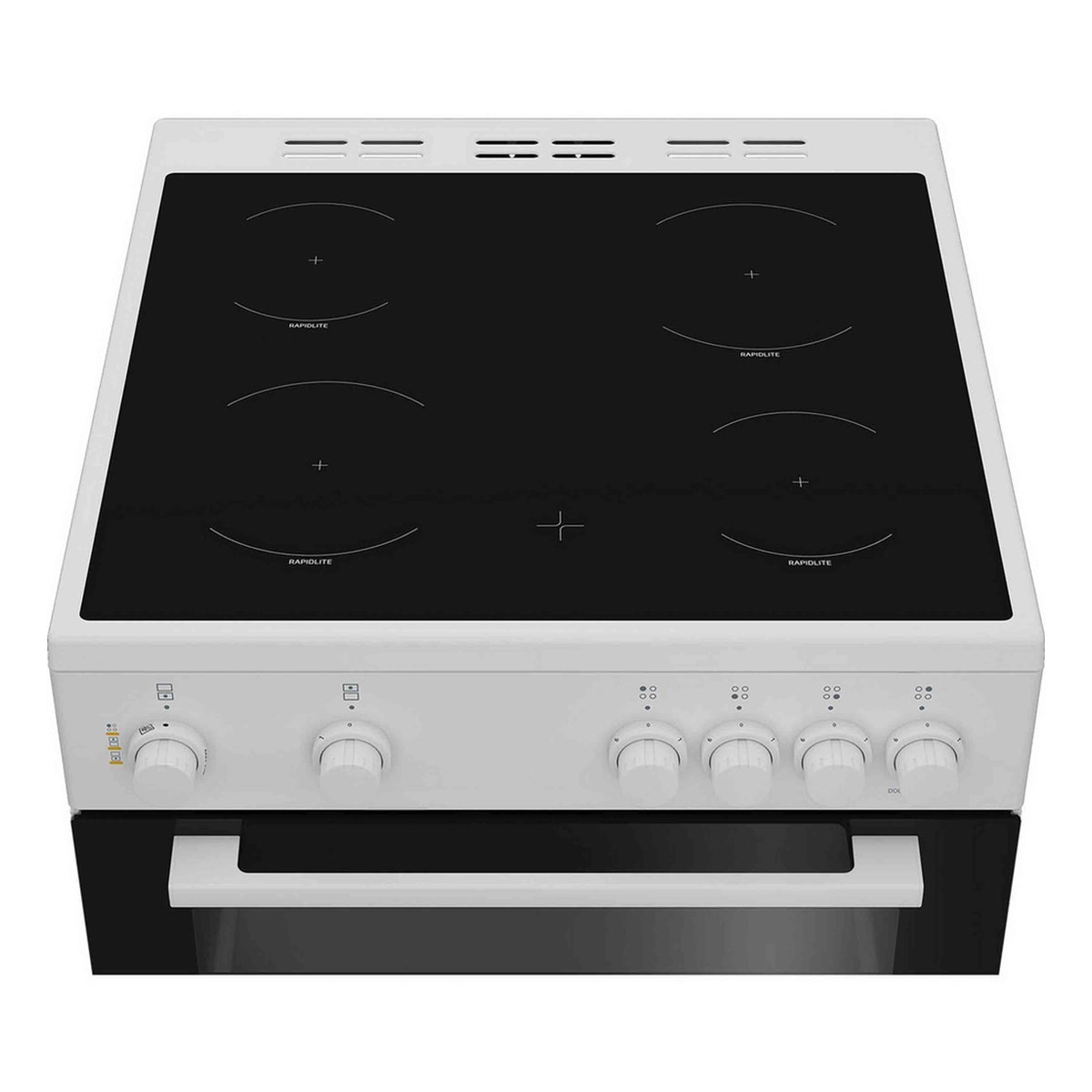 Zenith ZET605W 60cm Electric Cooker with Ceramic Hob – White