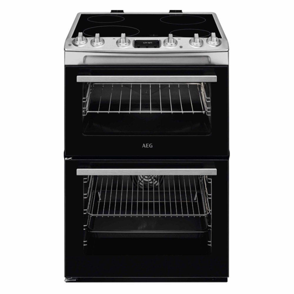 AEG CCX6540ACM 60cm Double Oven Ceramic Cooker – Stainless Steel