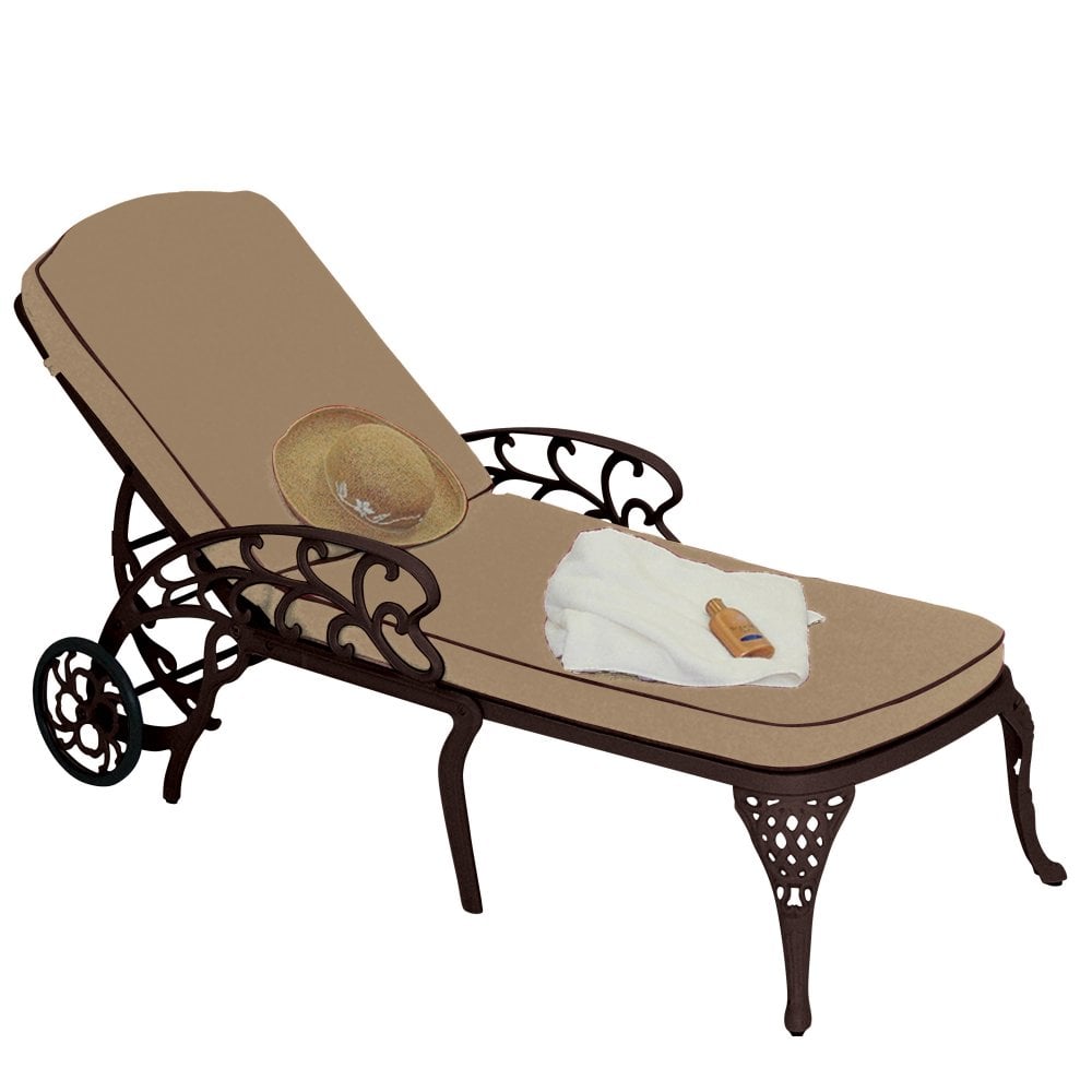 Barcelona Aluminium Sun Lounger - Hammered Bronze Finish