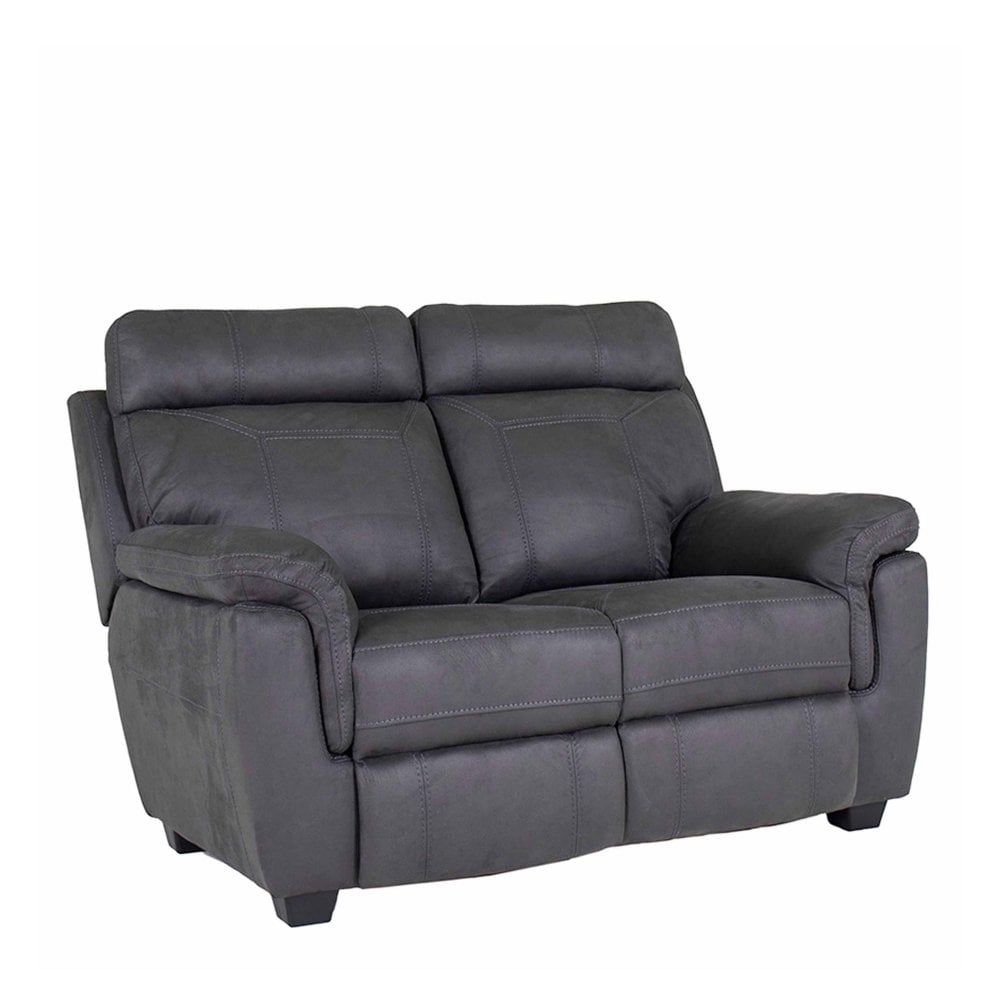 Baxter Leather 2 Seater Fixed Sofa - Azul