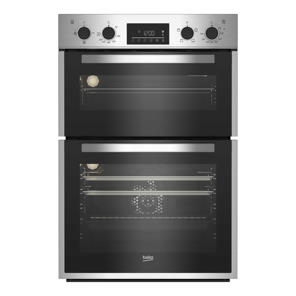 Beko BBDF26300X 90cm Built In Double Fan Oven - Stainless Steel
